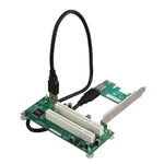 Carte adaptatrice PCIe vers double emplacement PCI Carte d'extension USB 3.0