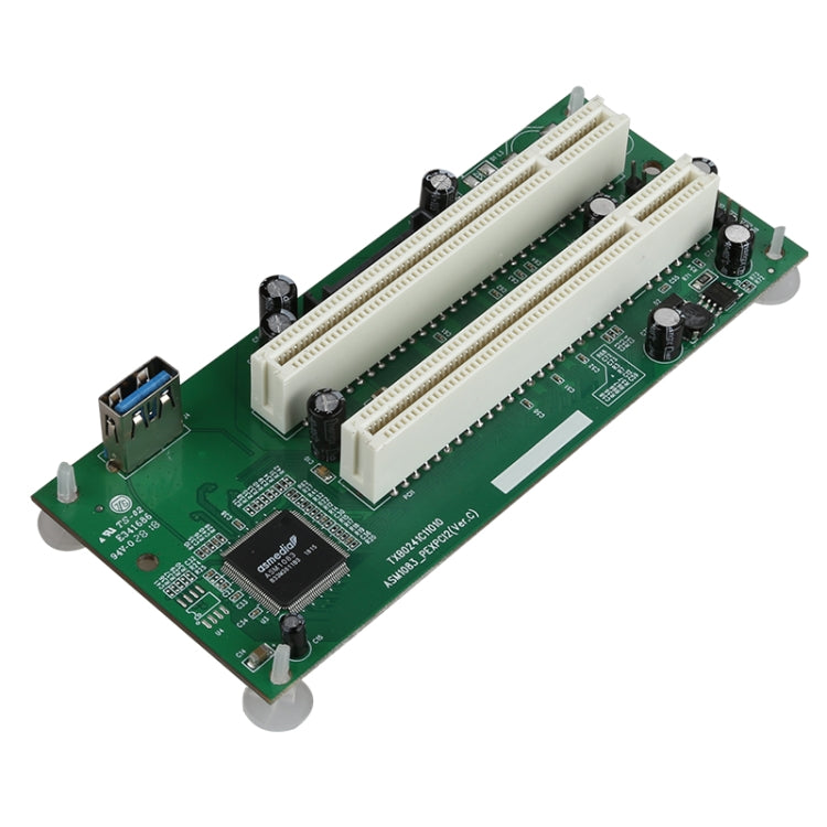 Carte adaptatrice PCIe vers double emplacement PCI Carte d'extension USB 3.0