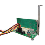 Carte adaptatrice PCIe vers double emplacement PCI Carte d'extension USB 3.0