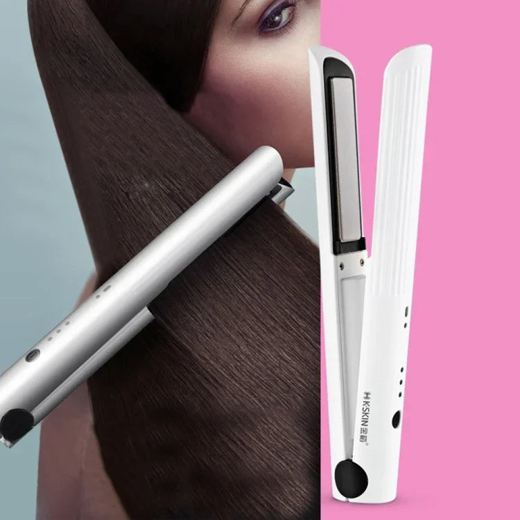 Lisseur et boucleur portable rechargeable K-SKIN, fer céramique, outil de coiffage sans fil, température réglable, chauffe rapide