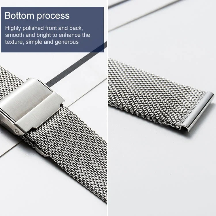 Bracelet Milan Meta pour Apple Watch Series, 7 41mm / 6&SE&5&4 40mm / 3&2&1 38mm, 7 45mm / 6&SE&5&4 44mm / 3&2&1 42mm