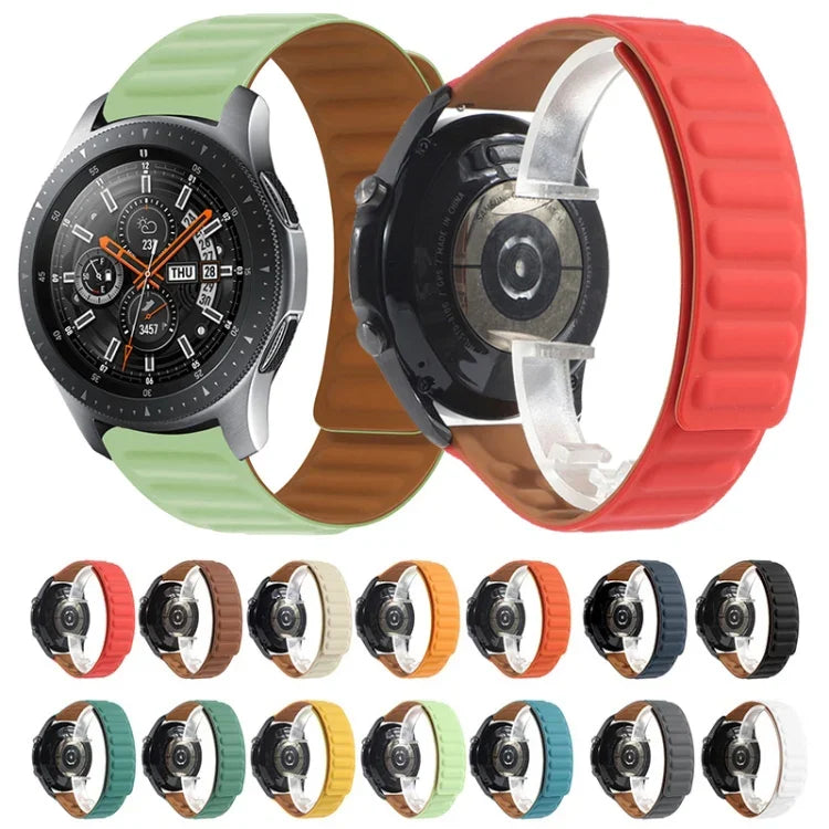 Bracelet de montre magnétique en silicone, pour Samsung Galaxy Watch 3 41MM R850, pour Samsung Galaxy Gear Sport, pour Samsung Galaxy Watch Active
