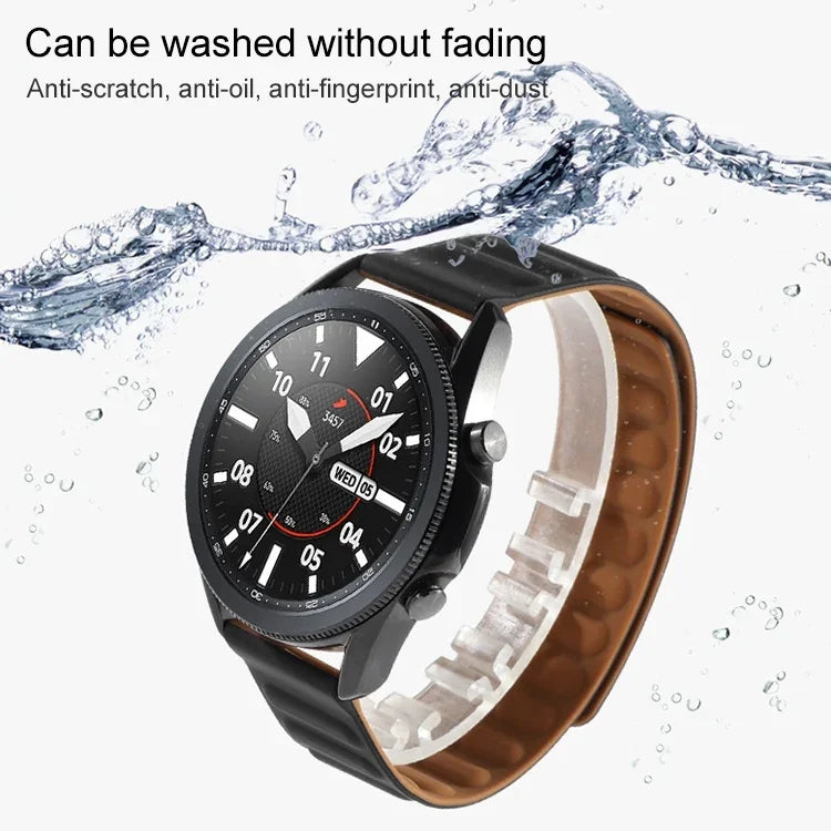 Bracelet de montre magnétique en silicone, pour Samsung Galaxy Watch 3 41MM R850, pour Samsung Galaxy Gear Sport, pour Samsung Galaxy Watch Active
