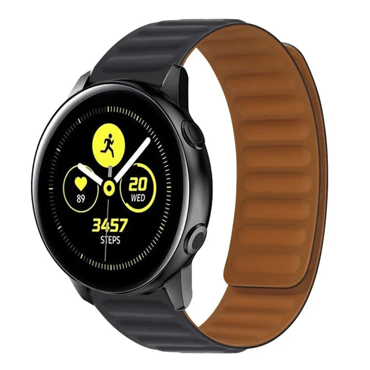 Bracelet de montre magnétique en silicone, pour Samsung Galaxy Watch 3 41MM R850, pour Samsung Galaxy Gear Sport, pour Samsung Galaxy Watch Active