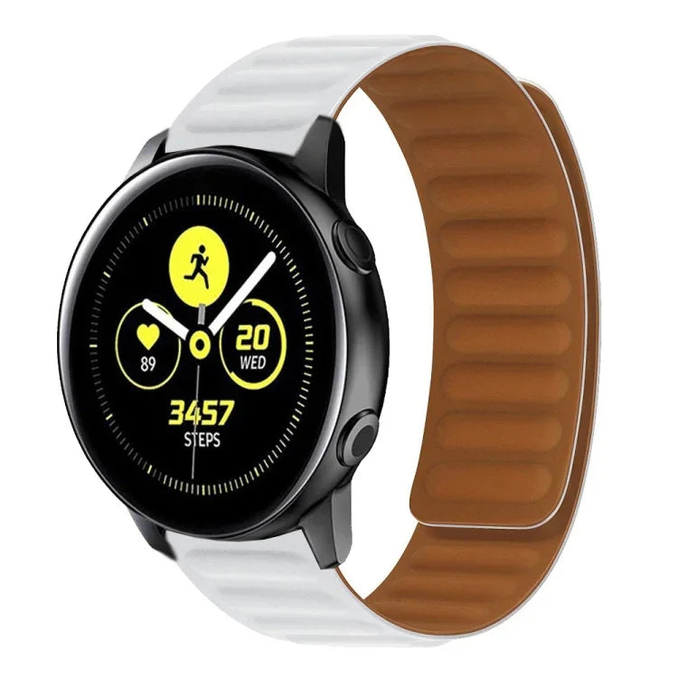 Bracelet de montre magnétique en silicone, pour Samsung Galaxy Watch 3 41MM R850, pour Samsung Galaxy Gear Sport, pour Samsung Galaxy Watch Active