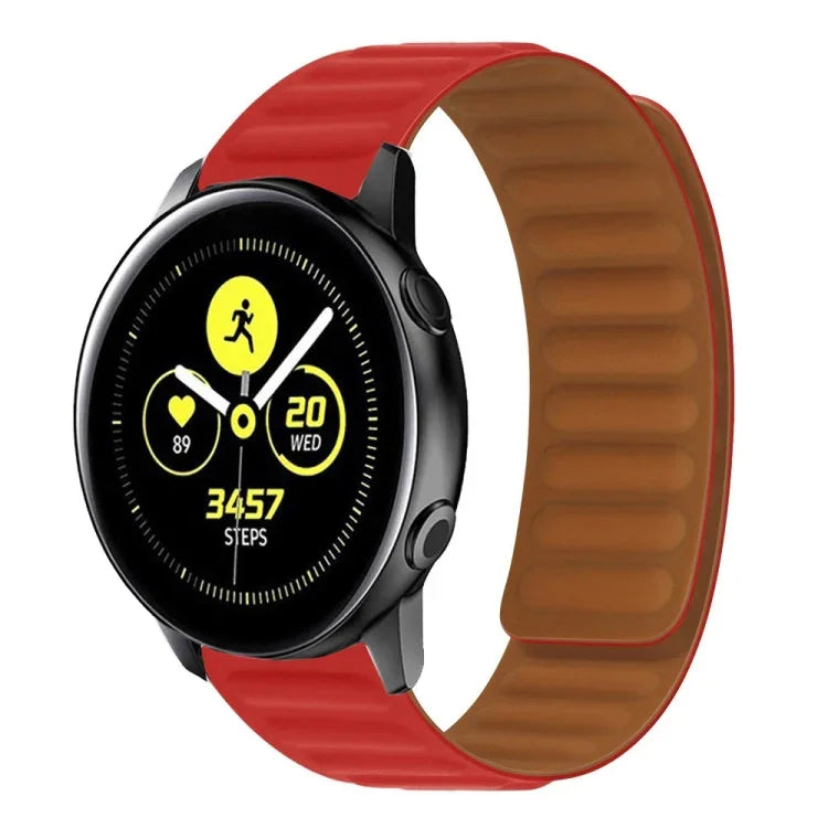 Bracelet de montre magnétique en silicone, pour Samsung Galaxy Watch 3 41MM R850, pour Samsung Galaxy Gear Sport, pour Samsung Galaxy Watch Active