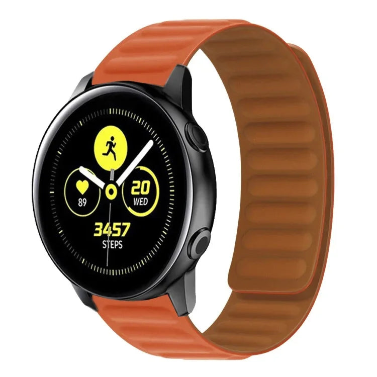 Bracelet de montre magnétique en silicone, pour Samsung Galaxy Watch 3 41MM R850, pour Samsung Galaxy Gear Sport, pour Samsung Galaxy Watch Active