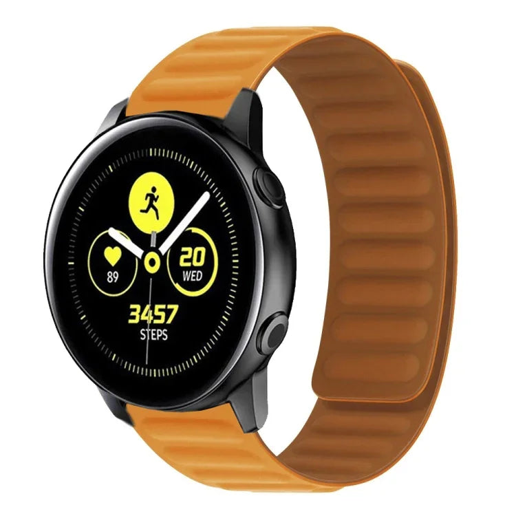 Bracelet de montre magnétique en silicone, pour Samsung Galaxy Watch 3 41MM R850, pour Samsung Galaxy Gear Sport, pour Samsung Galaxy Watch Active
