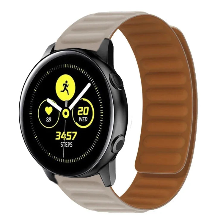 Bracelet de montre magnétique en silicone, pour Samsung Galaxy Watch 3 41MM R850, pour Samsung Galaxy Gear Sport, pour Samsung Galaxy Watch Active