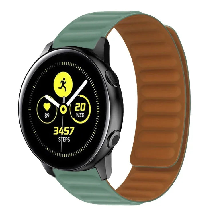 Bracelet de montre magnétique en silicone, pour Samsung Galaxy Watch 3 41MM R850, pour Samsung Galaxy Gear Sport, pour Samsung Galaxy Watch Active