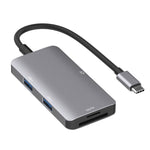 Adaptateur HUB de lecture de données 5 en 1 avec carte SD / TF / CF, double ports USB3.0, double USB3.0 + carte SD / TF / CF