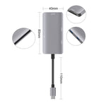 Adaptateur HUB de lecture de données 5 en 1 avec carte SD / TF / CF, double ports USB3.0, double USB3.0 + carte SD / TF / CF