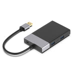 Adaptateur HUB USB 3.0 6 en 1 vers USB3.0 x 2 + carte CF + carte TF + carte SD + carte XQD