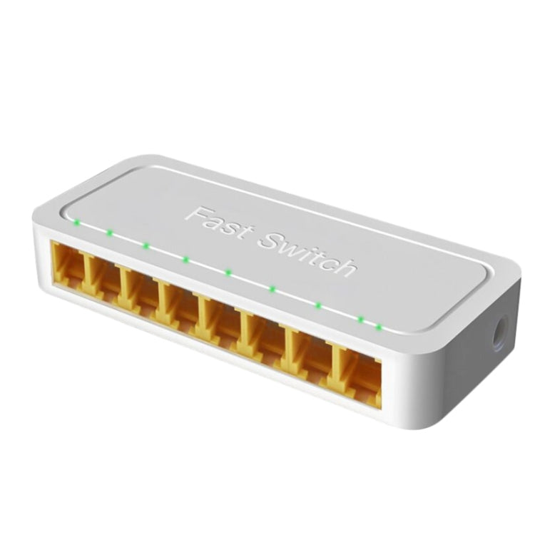 Commutateur mini 8 ports 100M RJ45 Plug-and-Play pour maison, répartiteur réseau non géré pour surveillance réseau chambre