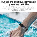Bracelet connecté C60 étanche IP67, écran 1,1 pouce
