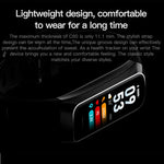 Bracelet connecté C60 étanche IP67, écran 1,1 pouce