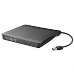 Lecteur externe CD / DVD-RW optique USB 3.0 brossé, ECD819