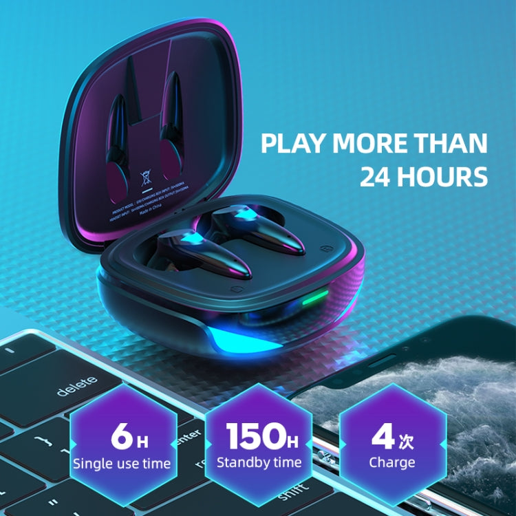 Écouteurs Bluetooth G10 TWS 5.2 binauraux stéréo tactiles pour jeu