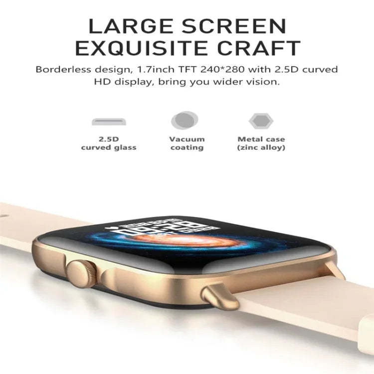 Montre connectée Y22 avec écran couleur de 1,7 pouce et étanchéité IP67