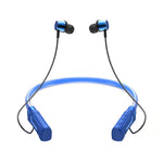 Écouteurs sans fil Bluetooth stéréo JG4 avec LED clignotante et tour de cou
