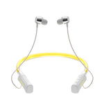 Écouteurs sans fil Bluetooth stéréo JG4 avec LED clignotante et tour de cou