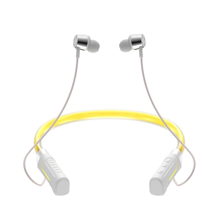 Écouteurs sans fil Bluetooth stéréo JG4 avec LED clignotante et tour de cou