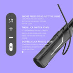 Écouteurs sans fil Bluetooth stéréo JG4 avec LED clignotante et tour de cou