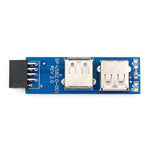Convertisseur carte mère PC 9 broches vers 2 x USB 2.0 femelle pour dongle, récepteur souris sans fil