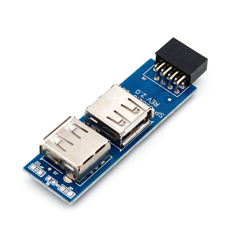Convertisseur carte mère PC 9 broches vers 2 x USB 2.0 femelle pour dongle, récepteur souris sans fil