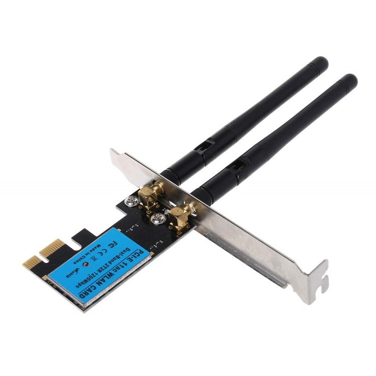 Carte réseau sans fil PCIe double bande 5G / 2.4G 1200Mbps