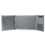 Clavier Bluetooth sans fil pliable en trois, mini, ultra-mince et multifonction B066S, B066S