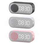Z7 Digital Bluetooth 5.0 Speaker Multi-function Mirror Alarm Clock FM Radio, Z7 (Black), Z7 (White), Z7 (Pink)