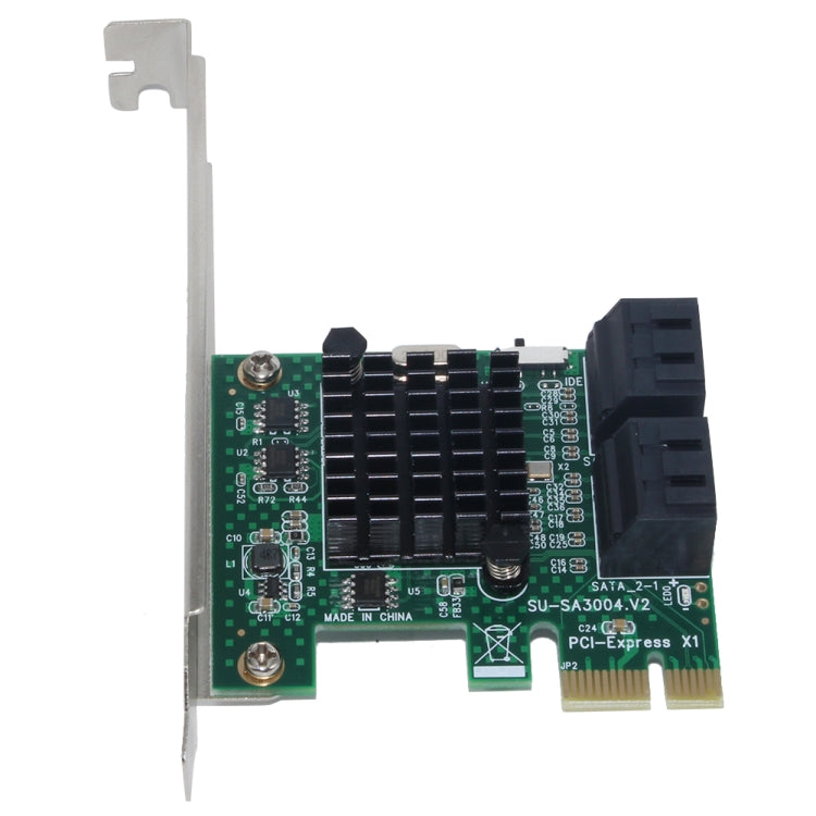 Adaptateur d'extension PCI Express 4 ports PCI-E X1/X4/X8/X16 vers SATA