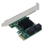 Adaptateur d'extension PCI Express 4 ports PCI-E X1/X4/X8/X16 vers SATA