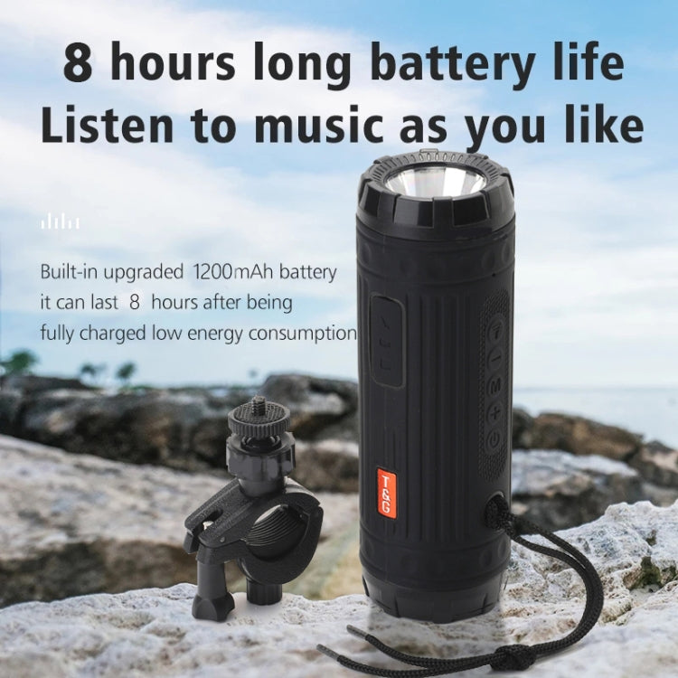 T&G TG312 Enceinte Bluetooth Sans Fil Multifonction Portable Extérieure avec LED