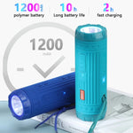T&G TG312 Enceinte Bluetooth Sans Fil Multifonction Portable Extérieure avec LED