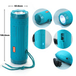 T&G TG312 Enceinte Bluetooth Sans Fil Multifonction Portable Extérieure avec LED