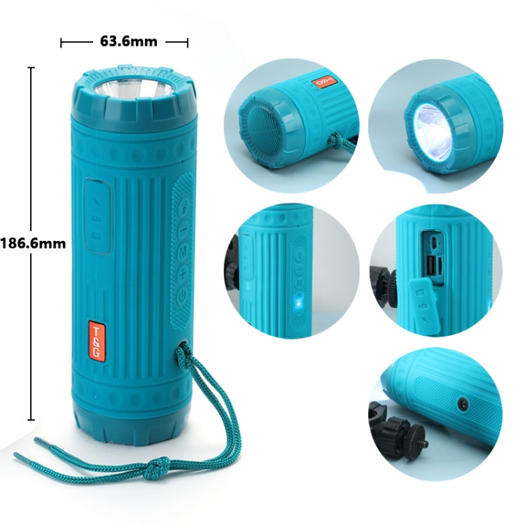 T&G TG312 Enceinte Bluetooth Sans Fil Multifonction Portable Extérieure avec LED