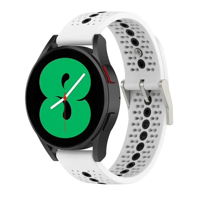 Bracelet respirant en silicone bicolore, pour Samsung Gear S2 Classic, pour Samsung Galaxy Gear Sport