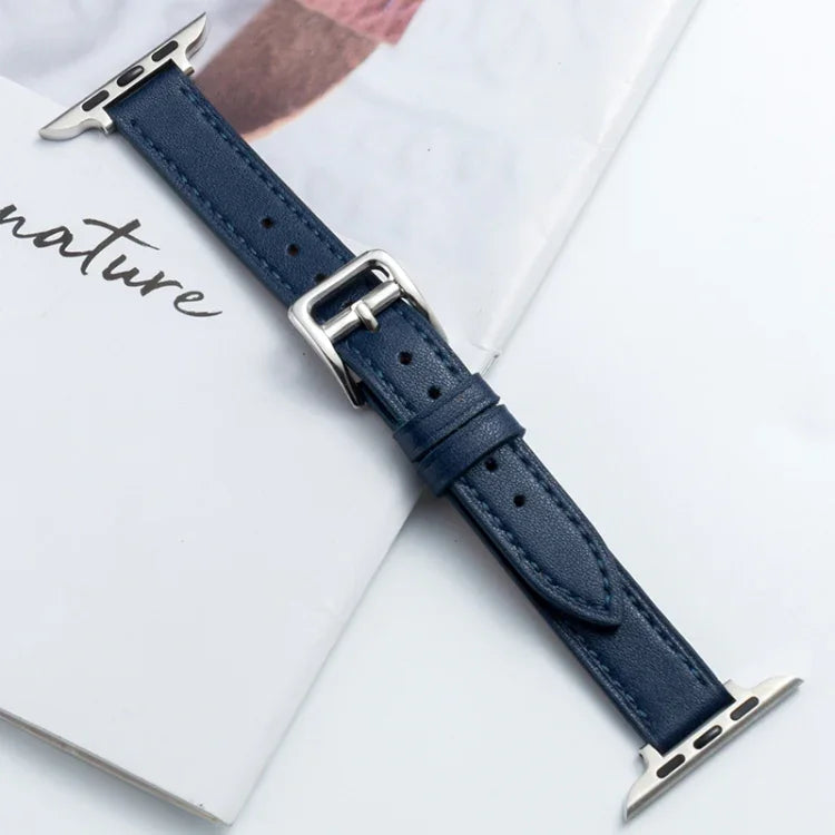 Bracelet de montre en cuir microfibre avec boucle ardillon pour Apple Watch Series, 7 41mm / 6&SE&5&4 40mm / 3&2&1 38mm, 7 45mm / 6&SE&5&4 44mm / 3&2&1 42mm
