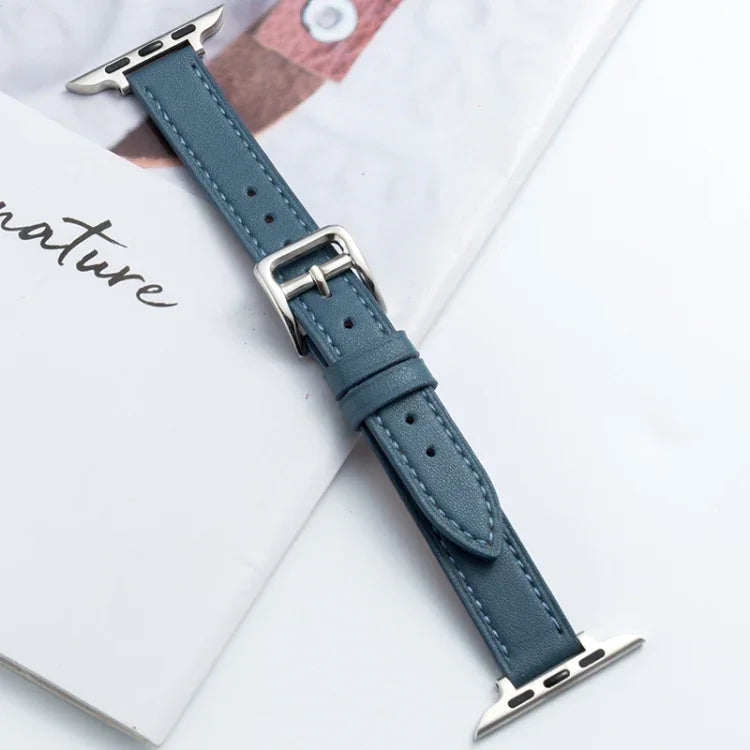 Bracelet de montre en cuir microfibre avec boucle ardillon pour Apple Watch Series, 7 41mm / 6&SE&5&4 40mm / 3&2&1 38mm, 7 45mm / 6&SE&5&4 44mm / 3&2&1 42mm