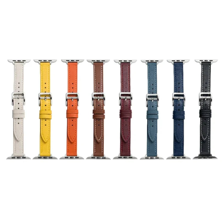 Bracelet de montre en cuir microfibre avec boucle ardillon pour Apple Watch Series, 7 41mm / 6&SE&5&4 40mm / 3&2&1 38mm, 7 45mm / 6&SE&5&4 44mm / 3&2&1 42mm