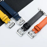 Bracelet de montre en cuir microfibre avec boucle ardillon pour Apple Watch Series, 7 41mm / 6&SE&5&4 40mm / 3&2&1 38mm, 7 45mm / 6&SE&5&4 44mm / 3&2&1 42mm