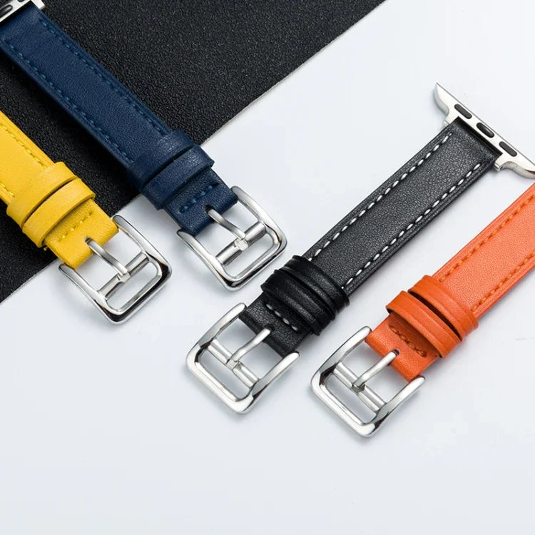 Bracelet de montre en cuir microfibre avec boucle ardillon pour Apple Watch Series, 7 41mm / 6&SE&5&4 40mm / 3&2&1 38mm, 7 45mm / 6&SE&5&4 44mm / 3&2&1 42mm