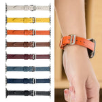 Bracelet de montre en cuir microfibre avec boucle ardillon pour Apple Watch Series, 7 41mm / 6&SE&5&4 40mm / 3&2&1 38mm, 7 45mm / 6&SE&5&4 44mm / 3&2&1 42mm