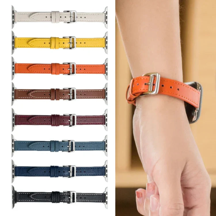 Bracelet de montre en cuir microfibre avec boucle ardillon pour Apple Watch Series, 7 41mm / 6&SE&5&4 40mm / 3&2&1 38mm, 7 45mm / 6&SE&5&4 44mm / 3&2&1 42mm