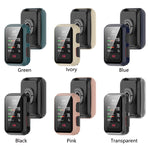 Shockproof PC Protective Case With Tempered Glass Film, For Huawei Watch D