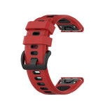 26mm Two-color Silicone Jack Watch Strap, For Garmin Fenix 7X
