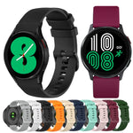 Bracelet en silicone à damier de 20 mm, pour Samsung Galaxy Watch 4 40 mm / 44 mm, pour Samsung Galaxy Watch 4 Classic 42 mm / 46 mm, pour Samsung Galaxy Watch 3 41 mm, pour Samsung Galaxy Watch Active 2 40 mm / 44 mm