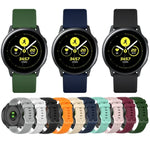 Bracelet en silicone à carreaux de 20 mm, pour Samsung Galaxy Watch Active 40 mm, pour Samsung Galaxy Watch 42 mm, pour Samsung Galaxy Gear Sport, pour Samsung Gear S2 Classic